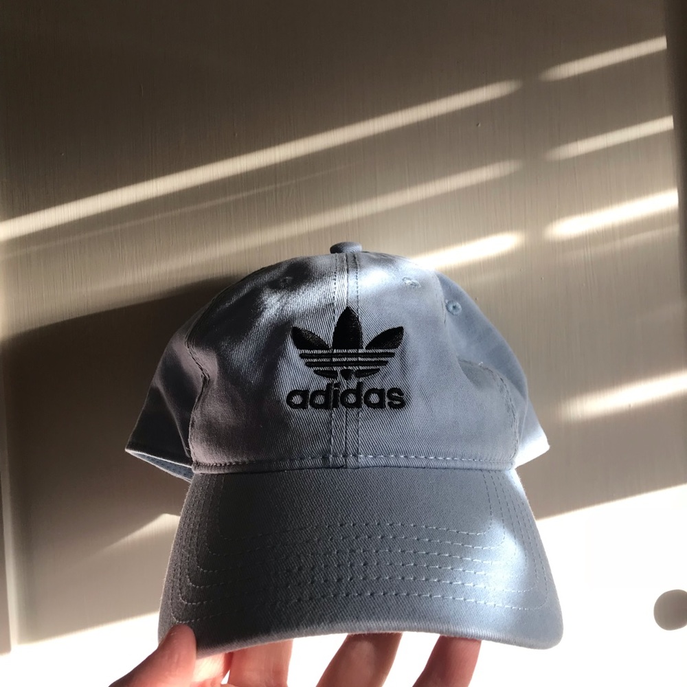 Baby blue baseball cap